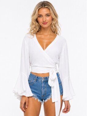 INDAH Lucia Wrap Top M/L